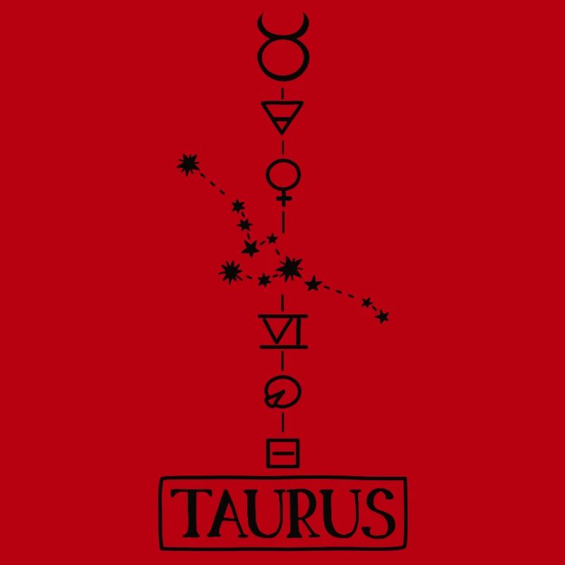 Taurus - Stier Sternzeichen - schwarz