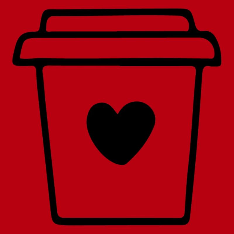Kaffeebecher mit Herz Morgenmuffel Kaffeetrinker