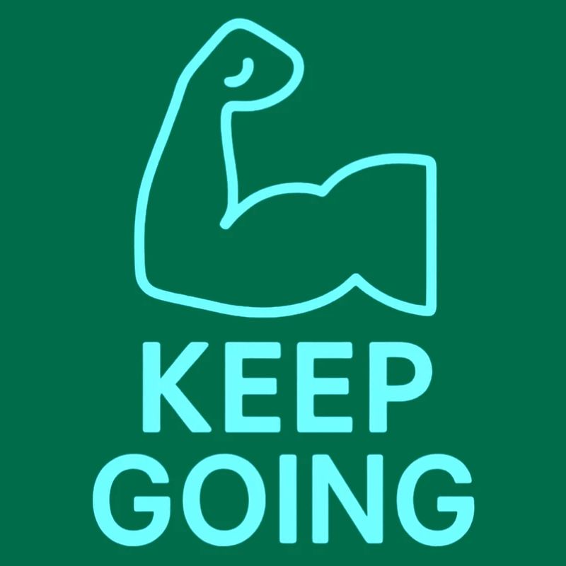 Durchhaltearm Keep Going