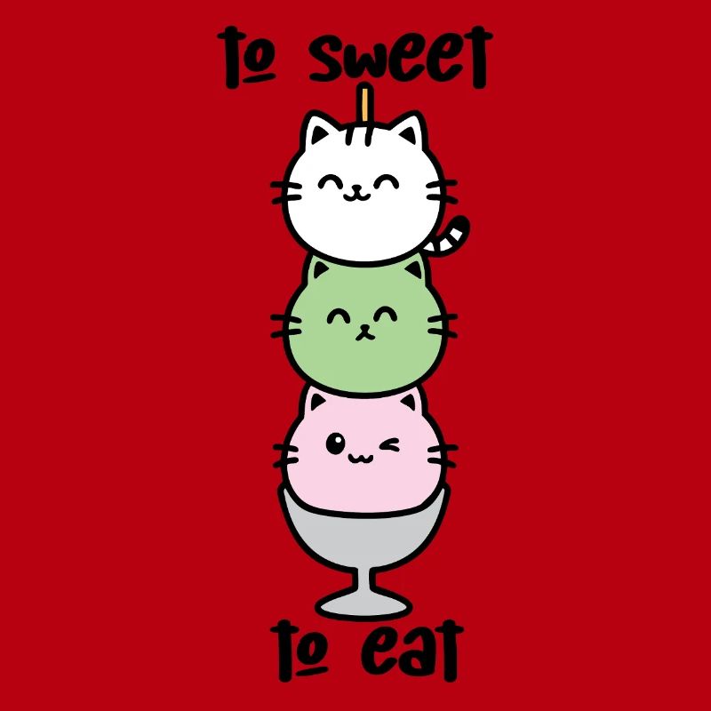 Katzen-Turm Eiscreme Stack