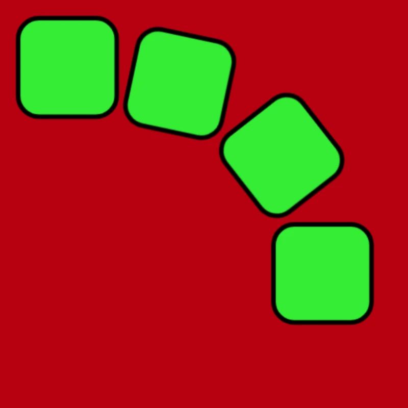 Grüne Quadrate Sequenz