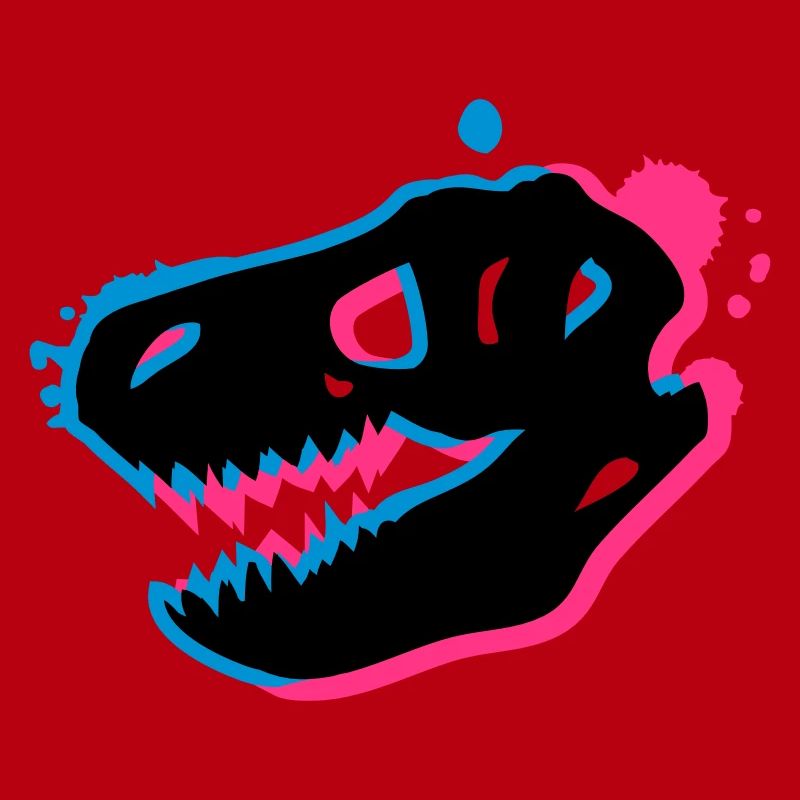 T Rex Schädel 3-D