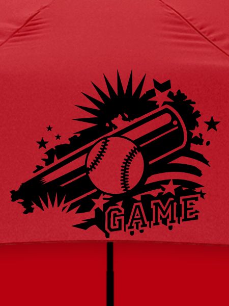Baseball und Baseballschläger als Graffiti