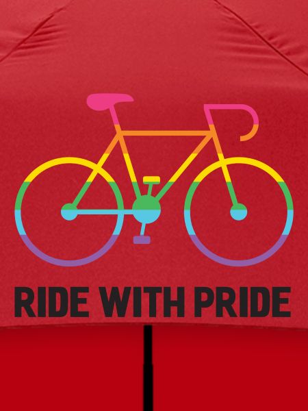 LGBTQ-Radfahrer - Fahre mit Stolz