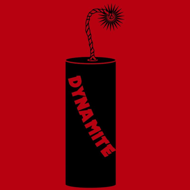 Brennende Dynamitstange