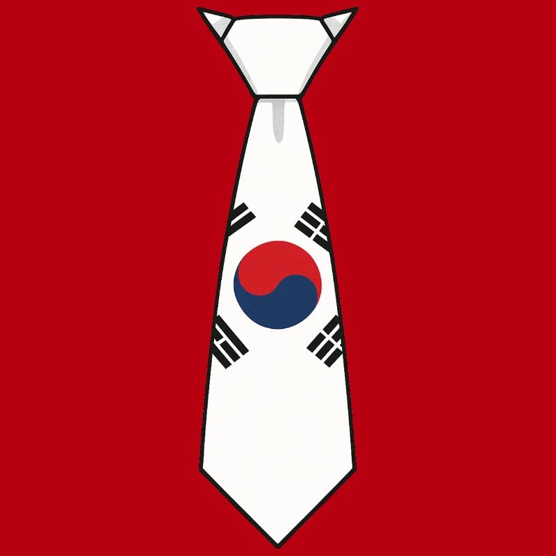 Cravate sud-coréenne – Conception du drapeau