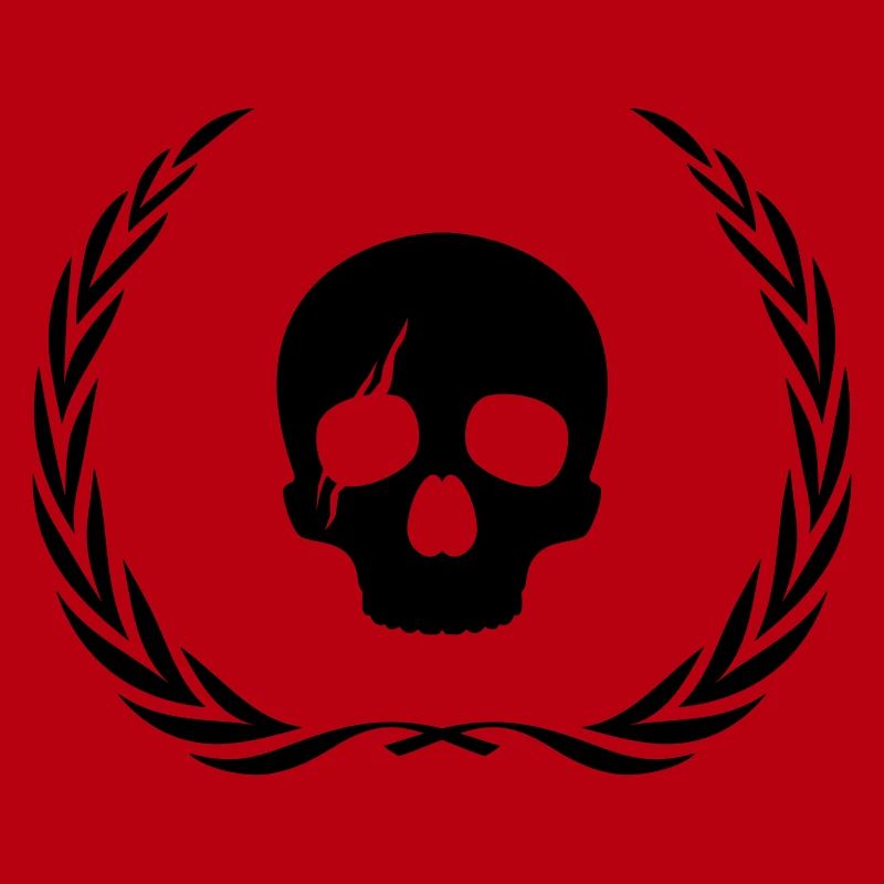 Skeleton Skull Wreath