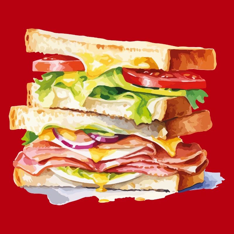 Artful sandwich stack