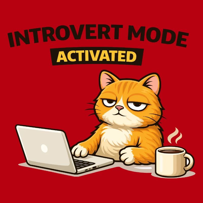 Chat activé en mode introverti