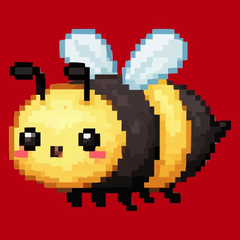 Pixel Bee Cute Retro Bees
