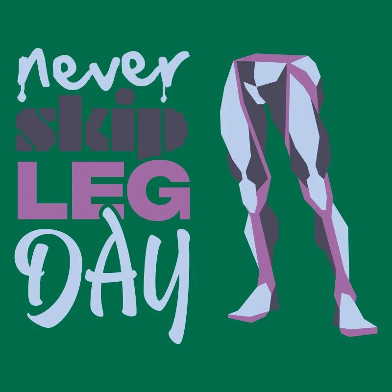 Graphique Never Glid Leg Day