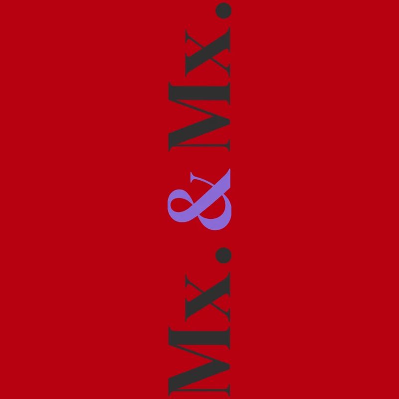 Mx. and Mx. Wedding Design in Vertical Type Stack