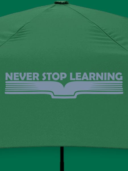 never stop learning Zitat