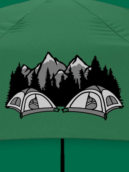 Wald Camper draußen leben