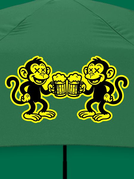 Bier Affe Witzig