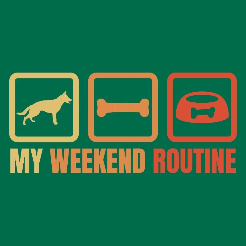 Schäferhund Wochenendroutine