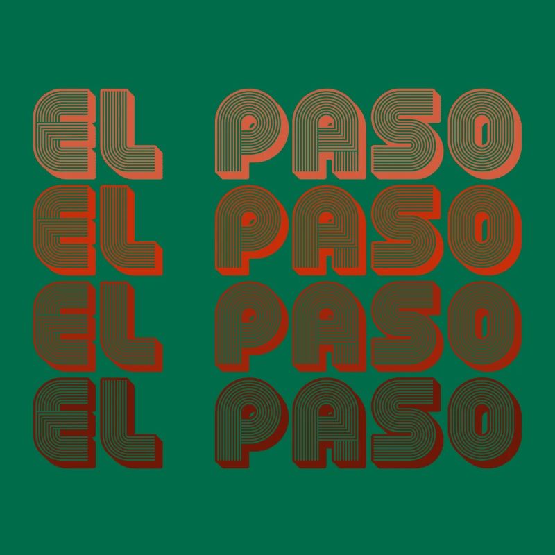 El Paso Gradient Retro Muster