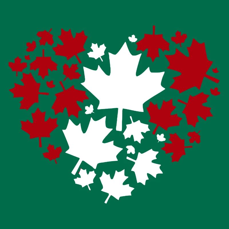 Maple Leaf Heart Pattern