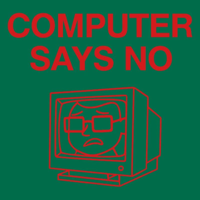 Retro Computer Says No Design