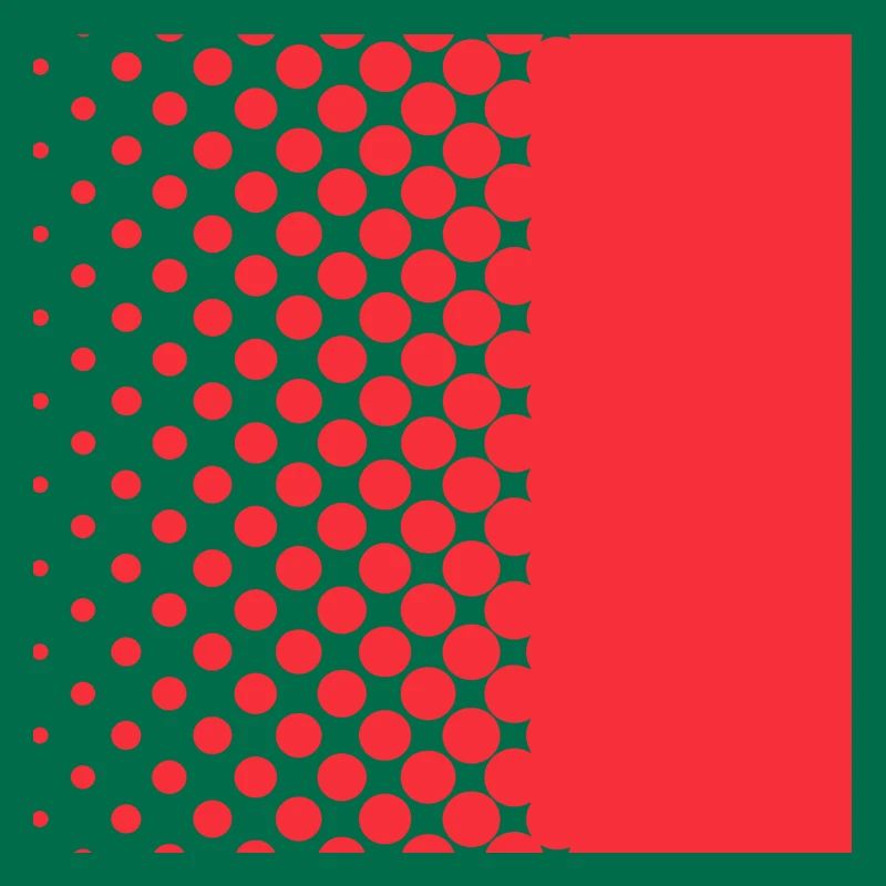 Halftone Gradient Rotes Panel