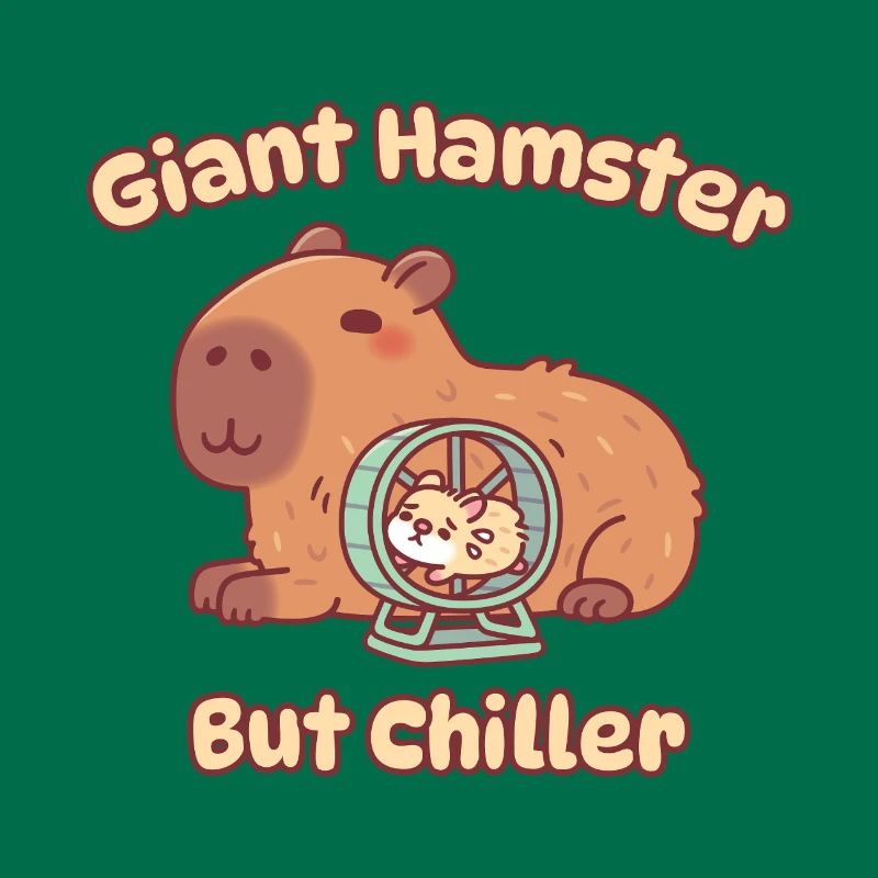 Mignon hamster géant capybara mais plus apaisant