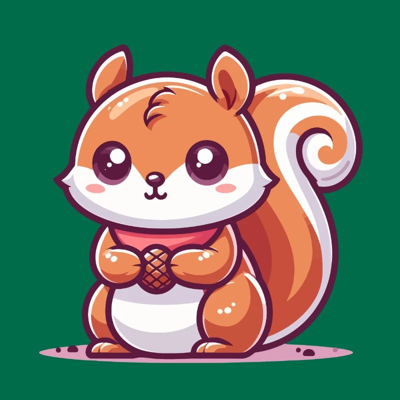 Squirrel with a seed