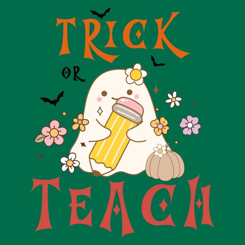 Halloween-Lehrer austricksen oder unterrichten