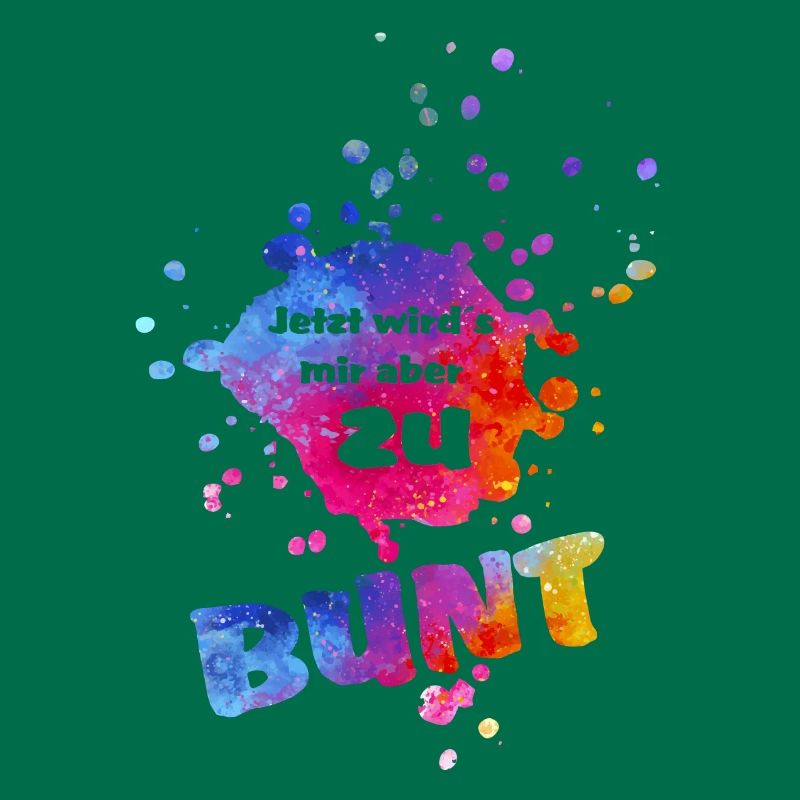 Mais maintenant, ça devient trop coloré pour moi - des éclaboussures de couleur colorées