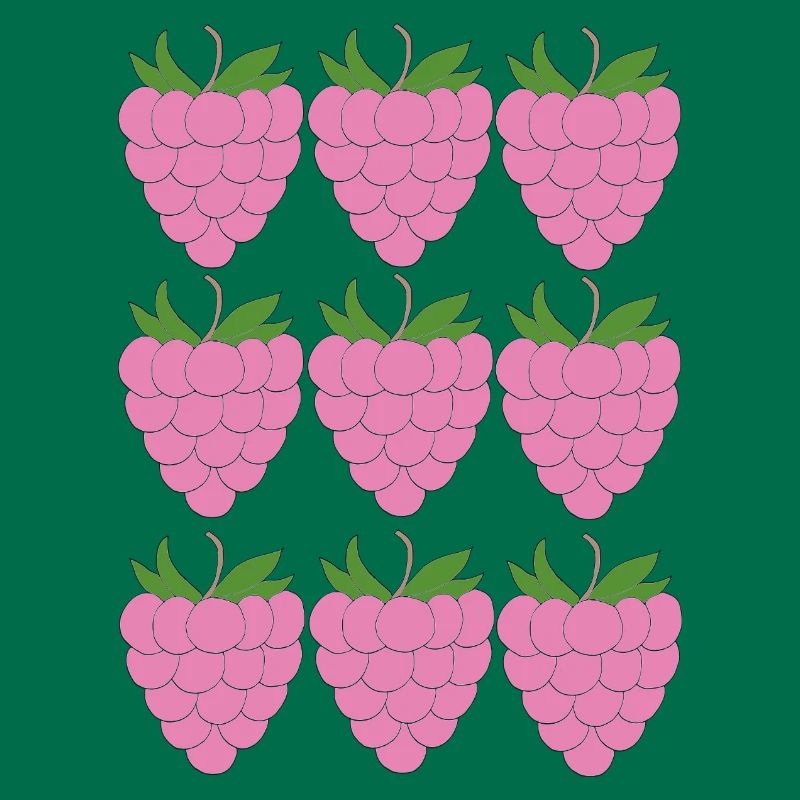 Raspberry Grid Pattern