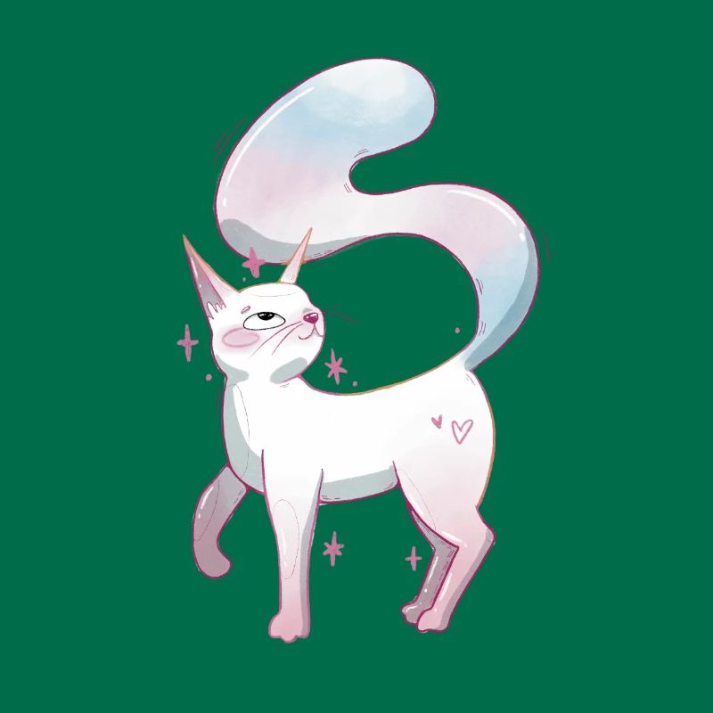 Fierté trans de chat mignon