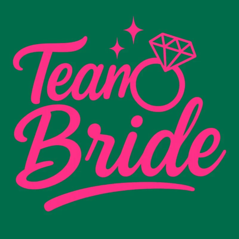 Team Bride Pink Ring Script