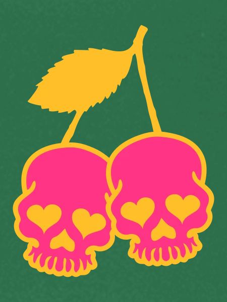 Skull & Cherry mit Herz
