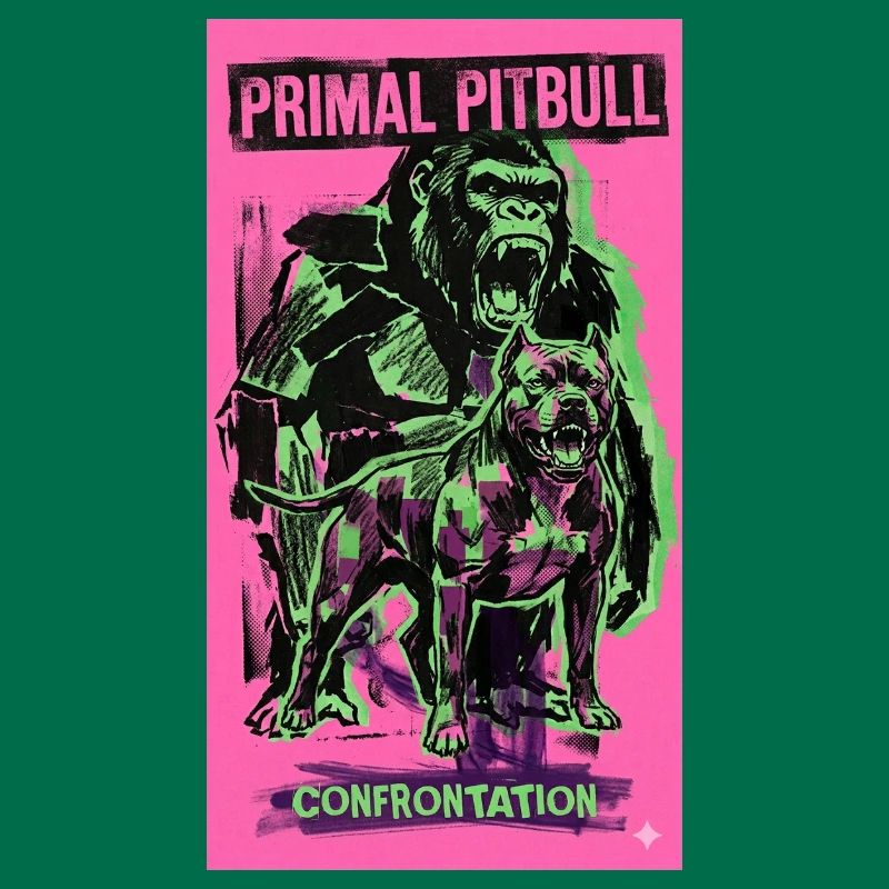 Primal Pitbull Confrontation