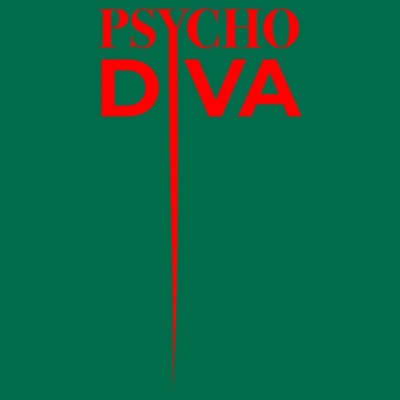 Psycho Diva – Sarkasmus-Spruch Rot
