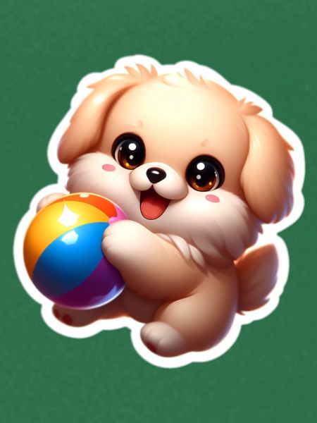 Puppy playing