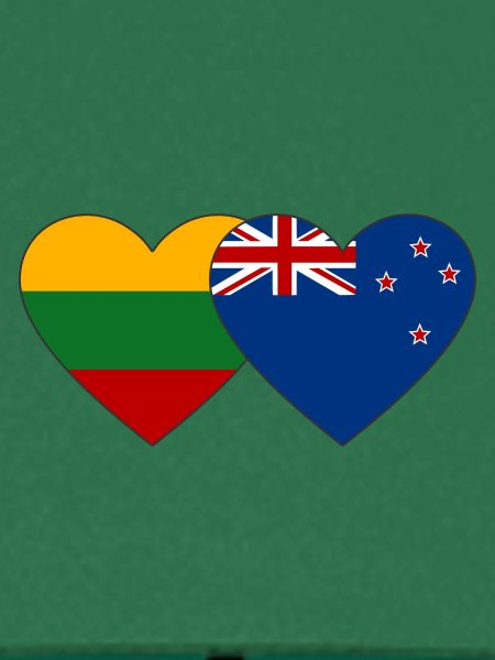 Litauen Neuseeland Flagge