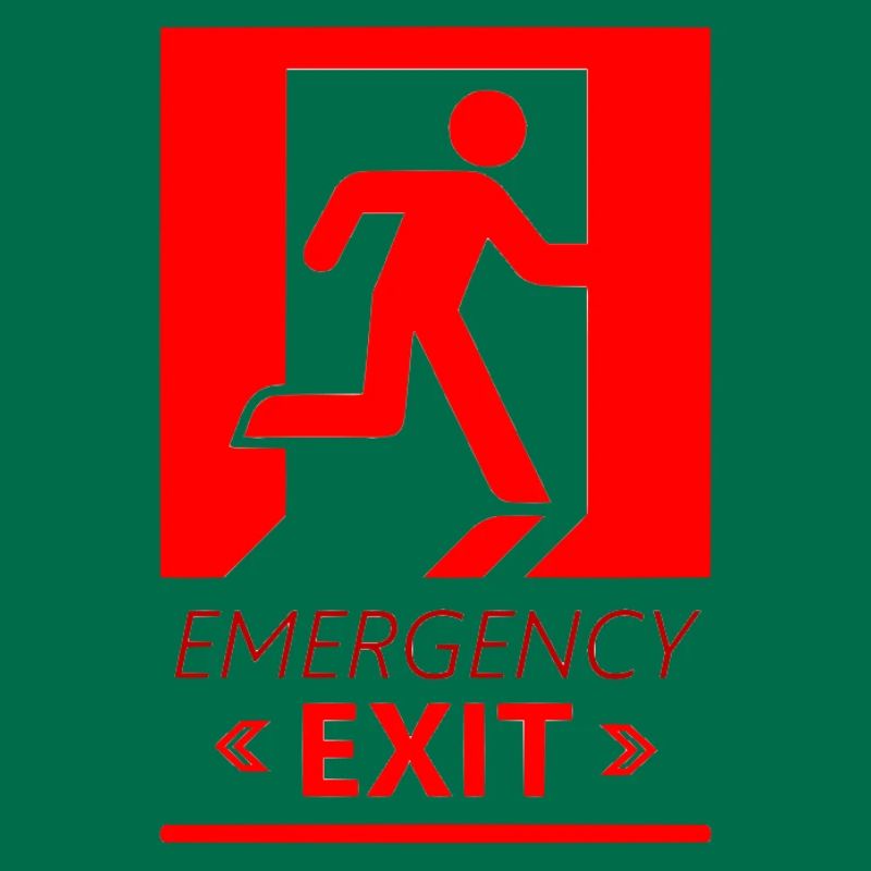 Emergency EXIT Basic Red