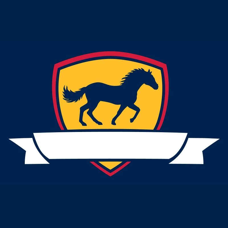 Text einfügen Pferd Banner