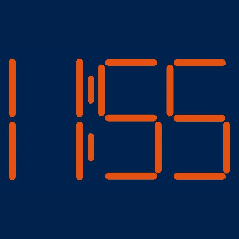 Digital clock 11:55