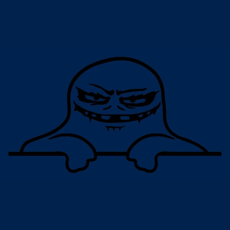 Ghost Comic Wall Monster