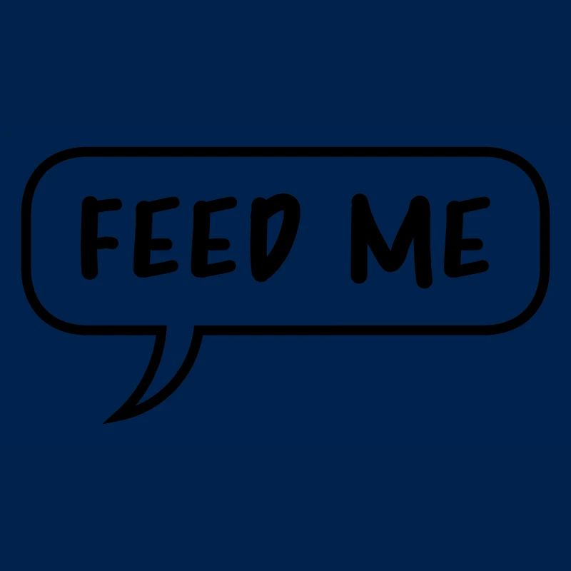 Speech Bubble Talk Comic Cartoon Feed Me logo desig