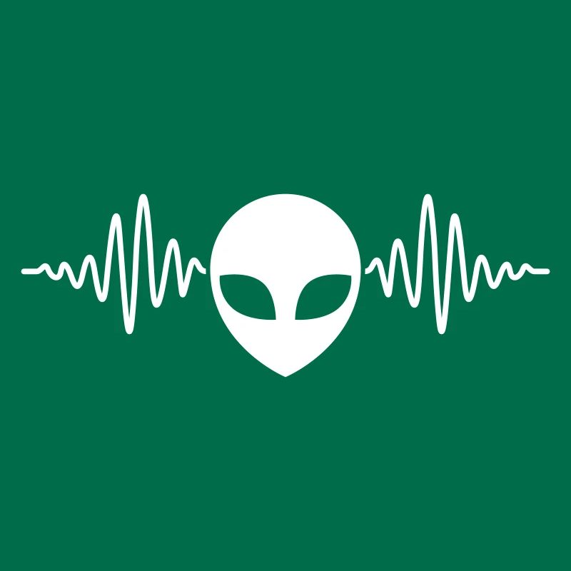 Frequenz Puls Alien Kopf