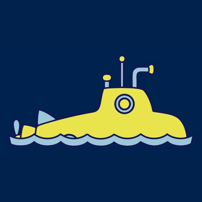 Surfaced Submarine Water Surface Dive