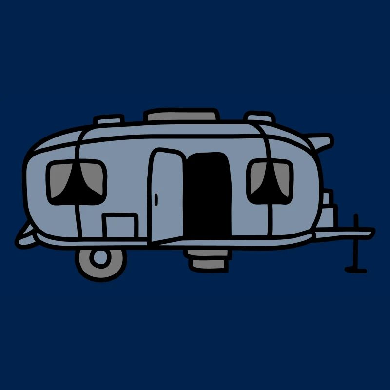 Camping Wagen Comic Design