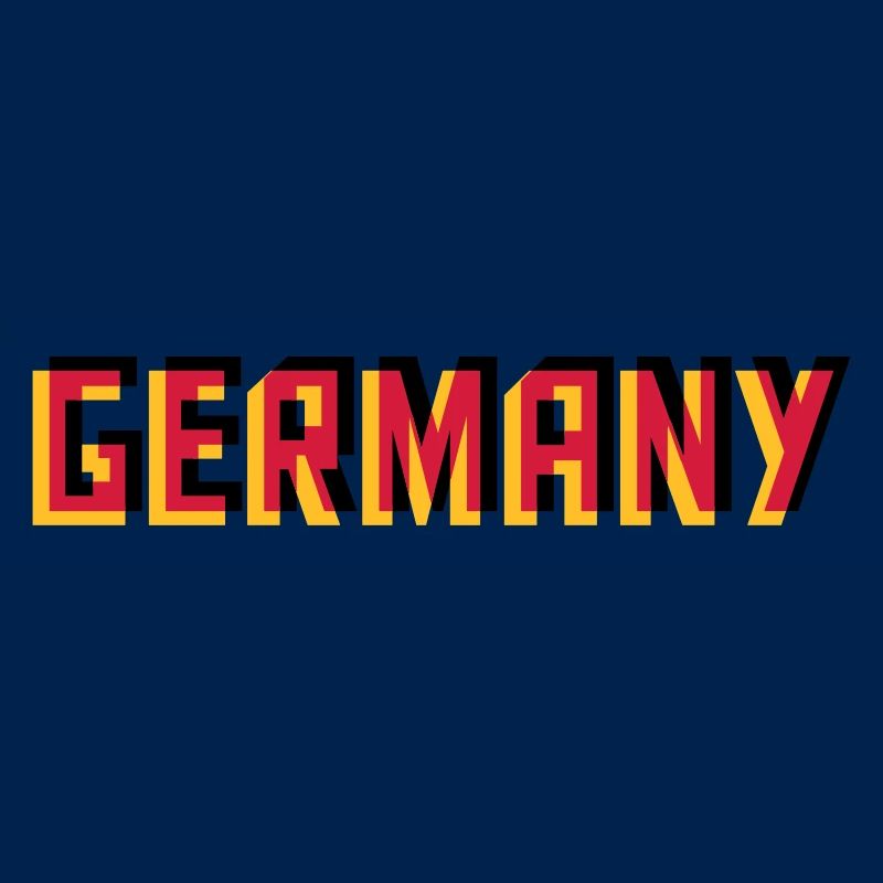 Germany Germany 3D effect colors black red G