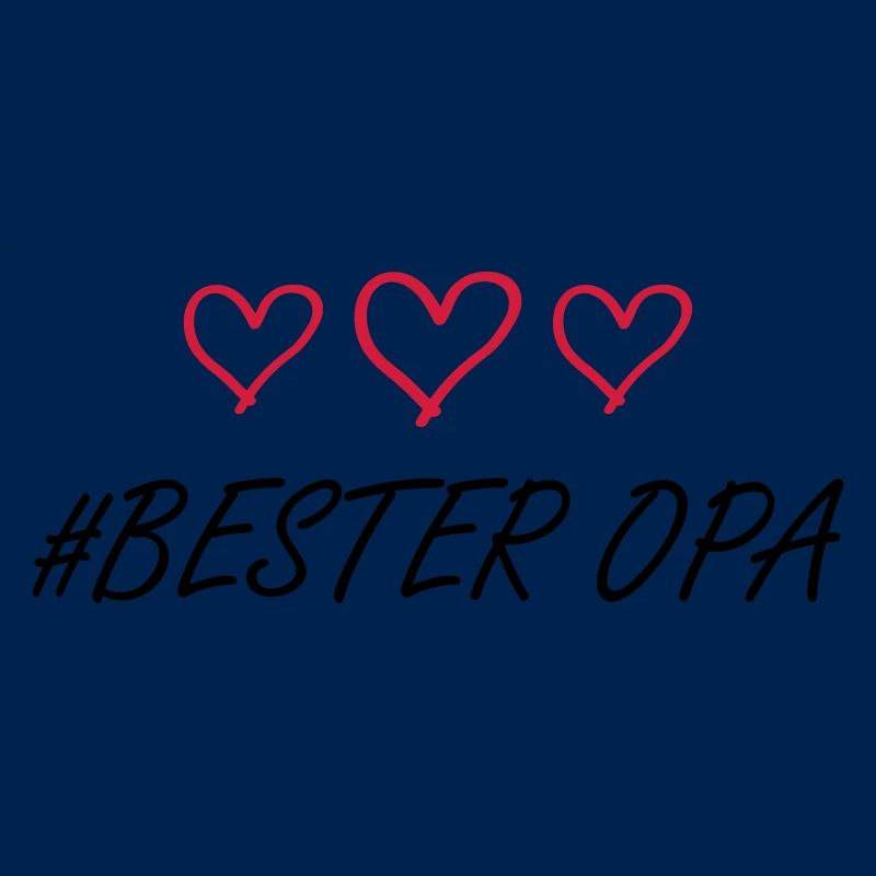 Bester Opa Herz Liebe