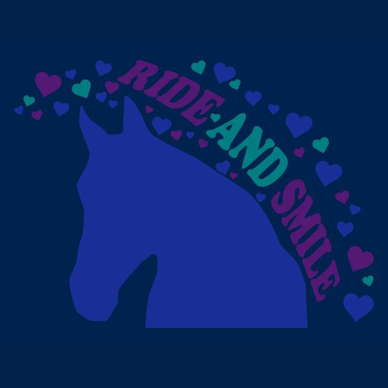 Pferdekopf 8 mit Pferdespruch