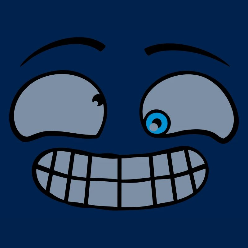 Fräck grimas ansikte