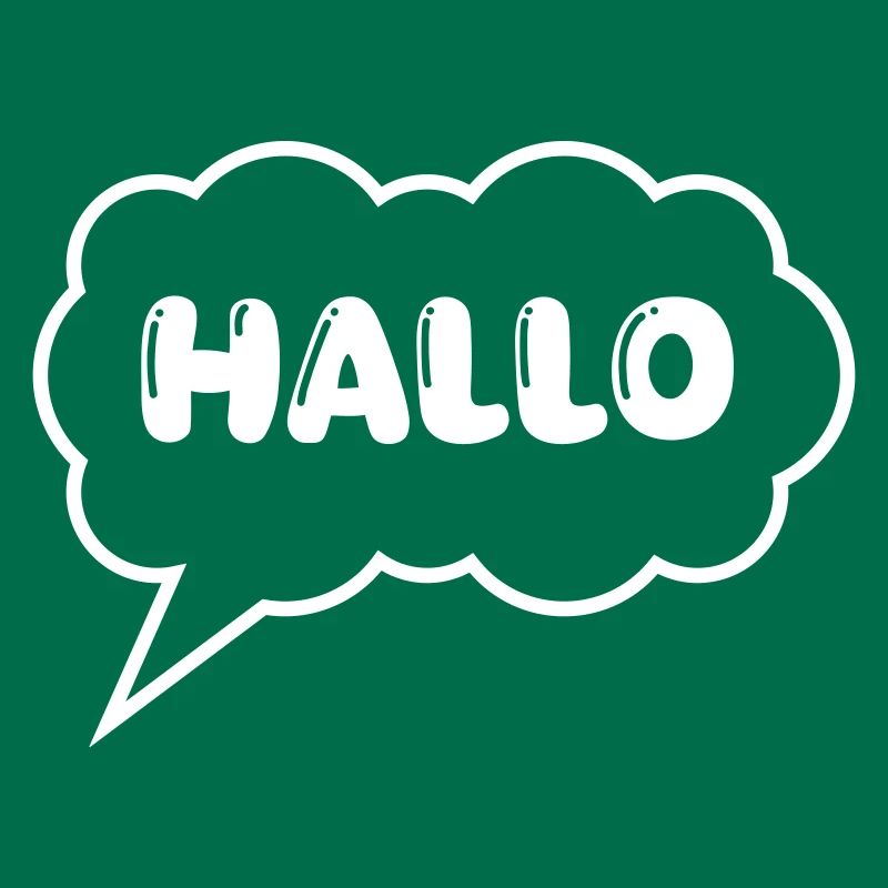 Speech bubble Hello