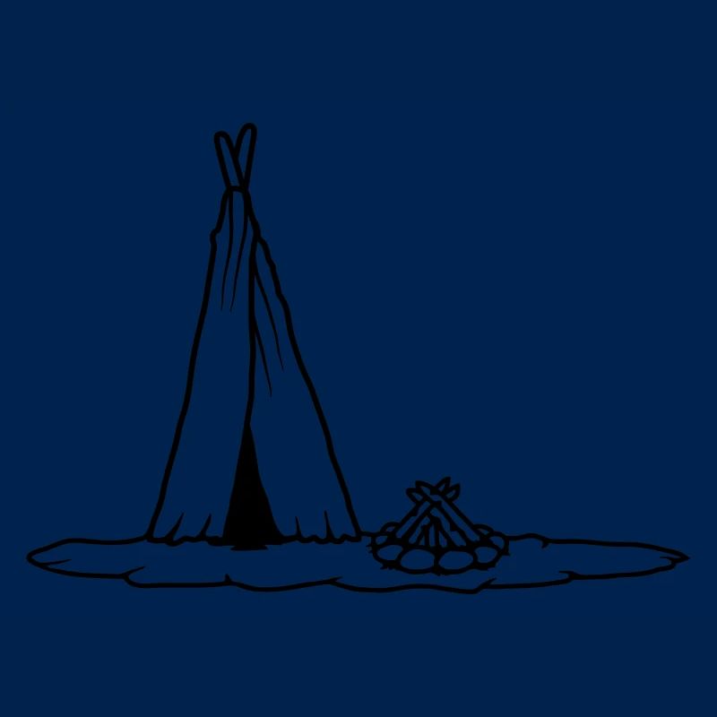 Campground Campfire primitive tent